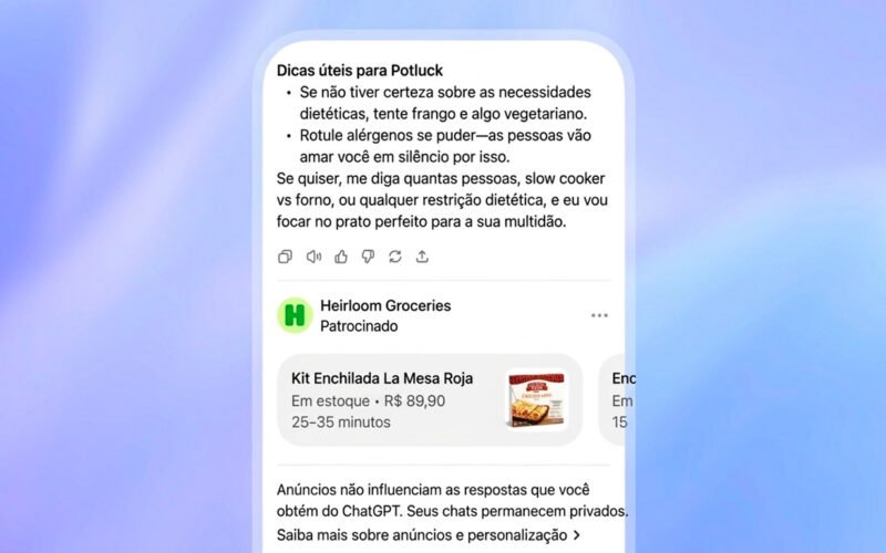 53% dos brasileiros já usam IA ao comprar e o ChatGPT exibe anúncios no país. Veja por que o catálogo de produtos virou o gargalo das marcas.