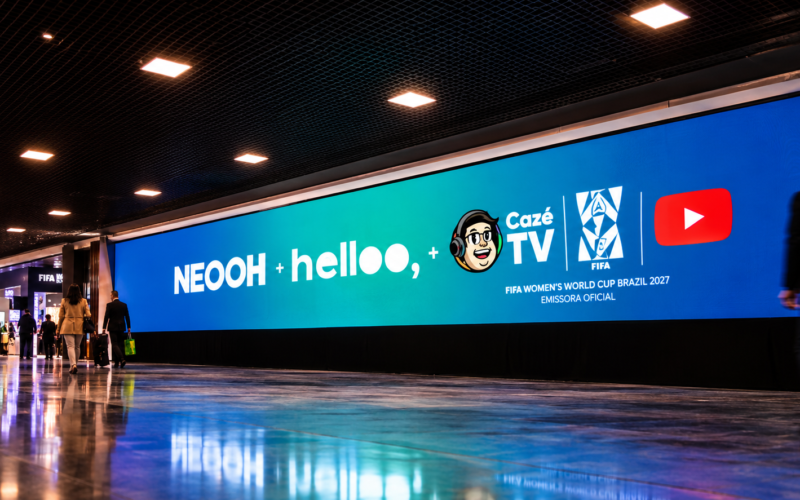 CazéTV, Neooh e Helloo levam a Copa do Mundo Feminina ao DOOH
